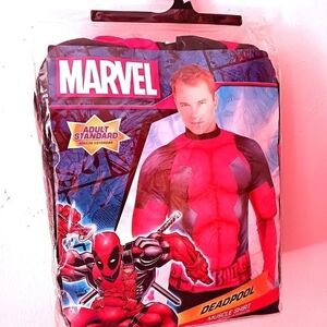 Men's Deadpool Muscle Chest Costume Top